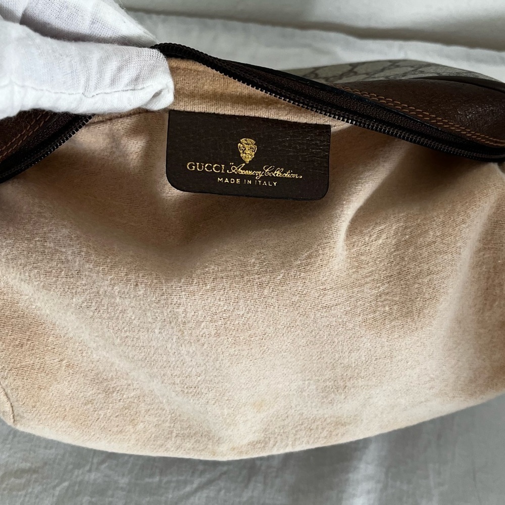Gucci Supreme Cosmetic Pouch Web Stripe Late 70s-Early 80s Italy - Picture 14 of 16